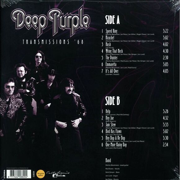 Deep Purple - Transmissions '68 - Vinyl LP - Picture 2 of 4